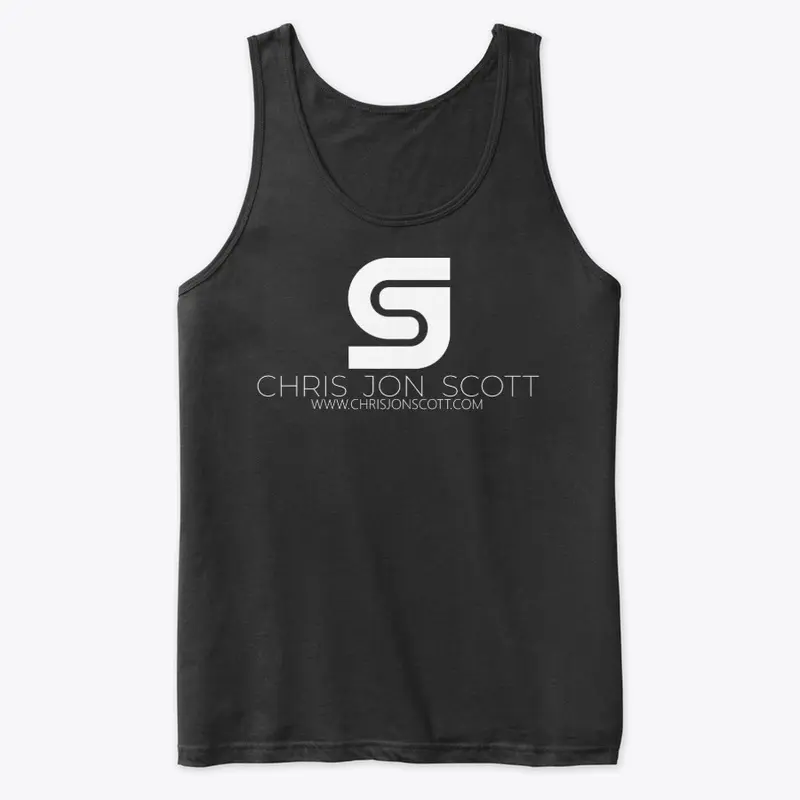 White CJS Logo Tank