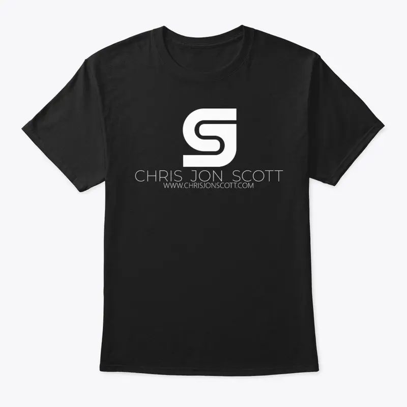 White CJS Logo Tee